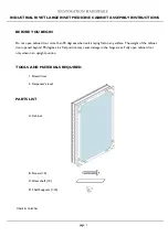 Preview for 1 page of Restoration Hardware INDUSTRIAL RIVET LARGE INSET MEDICINE CABINET Assembly Instructions