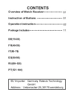 Preview for 2 page of Retekess TD110 User Manual