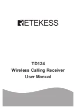 Retekess TD124 User Manual preview