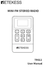 Retekess TR612 User Manual предпросмотр