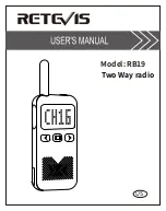 Preview for 1 page of Retevis RB19 User Manual