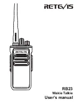 Retevis RB23 User Manual preview