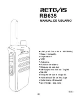 Предварительный просмотр 21 страницы Retevis RB635 User Manual