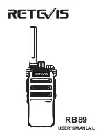 Preview for 1 page of Retevis RB89 User Manual