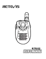 Предварительный просмотр 1 страницы Retevis RT602 User Manual