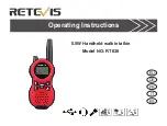 Retevis RT638 Operating Instructions Manual preview