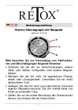 Preview for 2 page of RETOX 18 70 39 Operator'S Manual