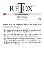 Preview for 3 page of RETOX 847506 Instruction Manual