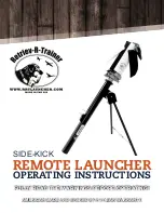 Retriev-R-Trainer SIDE-KICK REMOTE LAUNCHER Operating Instructions Manual preview