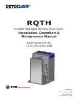 Retro Aire RQTH Installation Operation & Maintenance preview