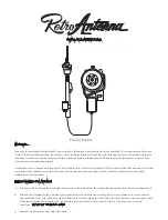Retro Antenna PA-02 Installation Instructions preview