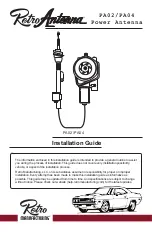 Retro Antenna PA02 Installation Manual предпросмотр