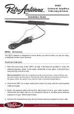 Retro Antenna WPA1 Installation Manual preview