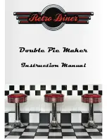 Preview for 1 page of Retro Diner Double Pie Maker Instruction Manual