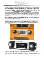 Preview for 14 page of RetroSound One B/C Owner'S Installation Manual