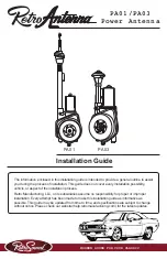 RetroSound RetroAntenna PA01 Installation Manual preview