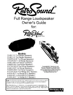 Preview for 8 page of RetroSound RetroMod Owner'S Manual