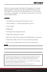 Preview for 3 page of RetroSound Stereo Phonic User Manual