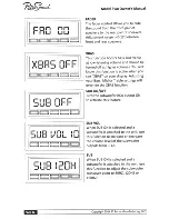 Preview for 26 page of RetroSound TWO Installation And Owner'S Manual