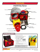 Preview for 1 page of Retrotec DucTester DU200 Quick Manual