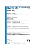 Предварительный просмотр 45 страницы Retsch PP 35 Manual