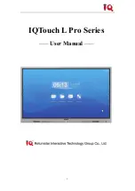 Preview for 1 page of Returnstar Interactive Tech IQTouch L Pro Series User Manual