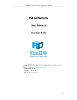 Preview for 1 page of Returnstar Interactive Tech IQTouchScreen User Manual