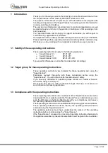 Предварительный просмотр 5 страницы REUTER EP-01-017 Operating Instructions Manual