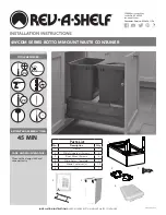 Предварительный просмотр 1 страницы Rev-A-Shelf 4WCDM Series Installation Instructions