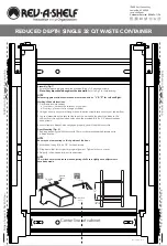 Rev-A-Shelf 4WCSC-1532DM16-1 Manual preview