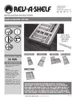 Rev-A-Shelf 4WTCD-343FLSC Installation Instructions Manual preview