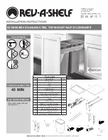 Preview for 1 page of Rev-A-Shelf 53TM Series Installation Instructions Manual