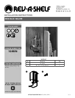 Preview for 1 page of Rev-A-Shelf RSIRH.SM.1 Installation Instructions