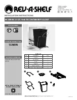 Предварительный просмотр 1 страницы Rev-A-Shelf RV 35 QT Series Installtion Instructions