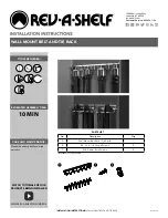 Предварительный просмотр 1 страницы Rev-A-Shelf TRCSL-14NS-CR-1 Installation Instructions