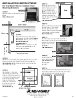 Preview for 2 page of Rev-A-Shelf Wood Classics 4WCTM-12DM1 Installation Instructions