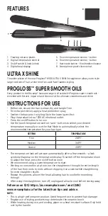 Preview for 4 page of REVAMP Professional PROGLOSS WIDE ULTRA ST-2250 Instruction Manual And  Warranty Information