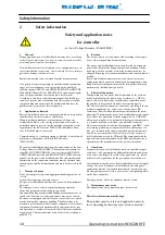 Preview for 11 page of REVCON RFE B3 Operating Instructions Manual