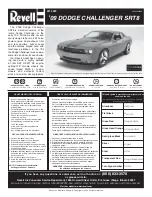 REVELL '09 Dodge Challenger SRT8 Assembly Manual preview