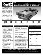 REVELL 1970 Baldwin Motion Chevelle Manual preview