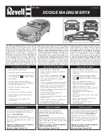 REVELL 2006 Dodge Magnum SRT8 Manual preview