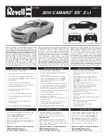 Preview for 1 page of REVELL 2010 Camaro SS Parts Manual