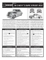 Preview for 1 page of REVELL '39 CHEVY COUPE STREET ROD Assembly Manual