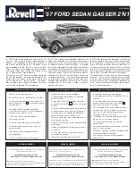 Предварительный просмотр 1 страницы REVELL '57 FORD SEDAN GASSER 2'N1 Manual