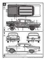 Предварительный просмотр 16 страницы REVELL '57 FORD SEDAN GASSER 2'N1 Manual