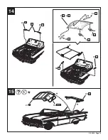 Предварительный просмотр 15 страницы REVELL '59 CHEVY IMPALA CONVERTIBLE 2' 1 User Manual