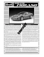 Preview for 1 page of REVELL 599 GTB Fiorano Assembly Manual