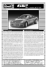 REVELL 612 Scaglietti Assembly Manual preview