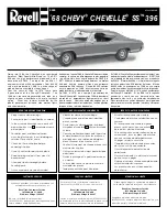 Preview for 1 page of REVELL 68 CHEVY CHEVELLE SS 396 Manual