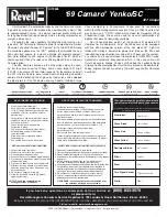 Preview for 1 page of REVELL '69 Camaro Yenko/SC Assembly Manual